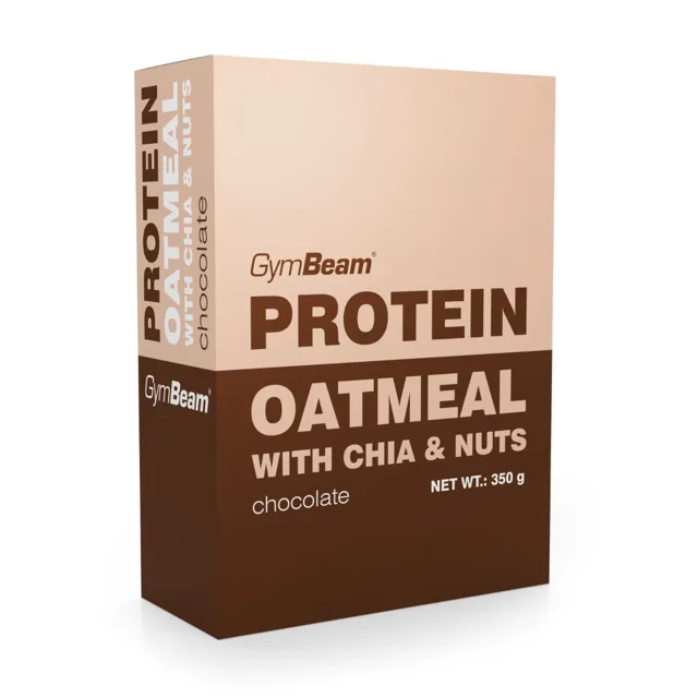 GymBeam Proteinová ovesná kaše s chia a ořechy