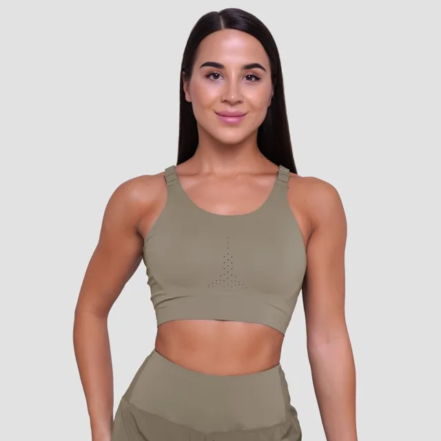 GymBeam Pulse Running Sports Bra Vetiver