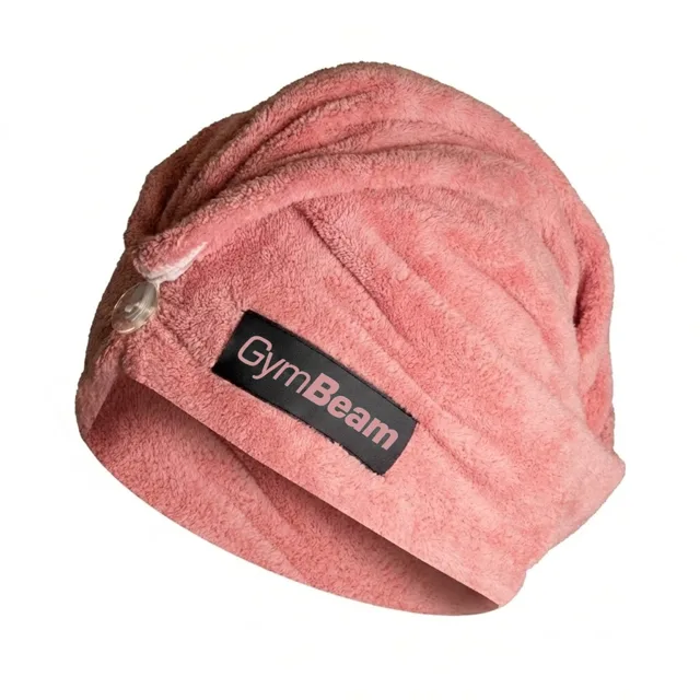 GymBeam Ručník na vlasy Pink