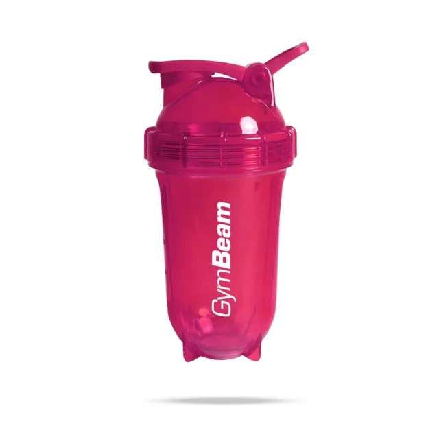 GymBeam Šejkr Tritan Clear Pink 500 ml