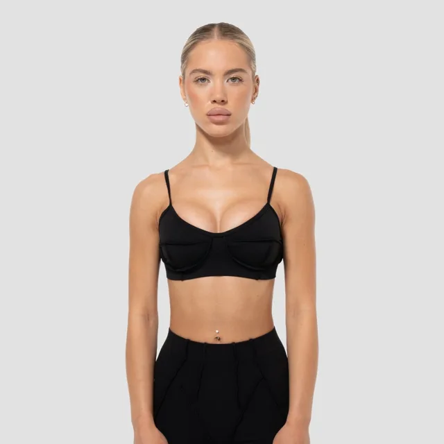 GymBeam Sportovní podprsenka Cosmo Black