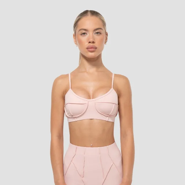 GymBeam Sportovní podprsenka Cosmo Pink