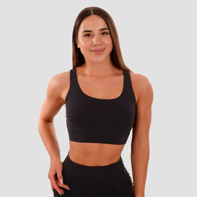 GymBeam Sportovní podprsenka Cut-Out black