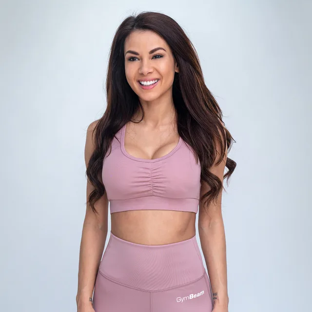 GymBeam Sportovní podprsenka Fave Dusty Rose