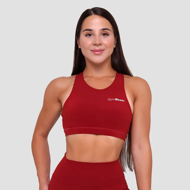 GymBeam Sportovní podprsenka Ignite Dark Red