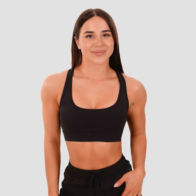 GymBeam Sportovní podprsenka Mesh Panel black