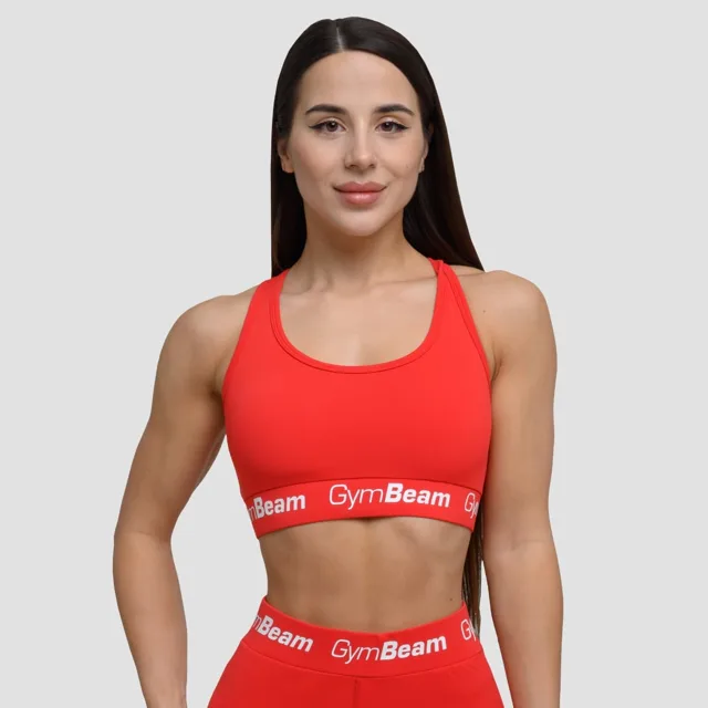 GymBeam Sportovní podprsenka Simple Rouge Red