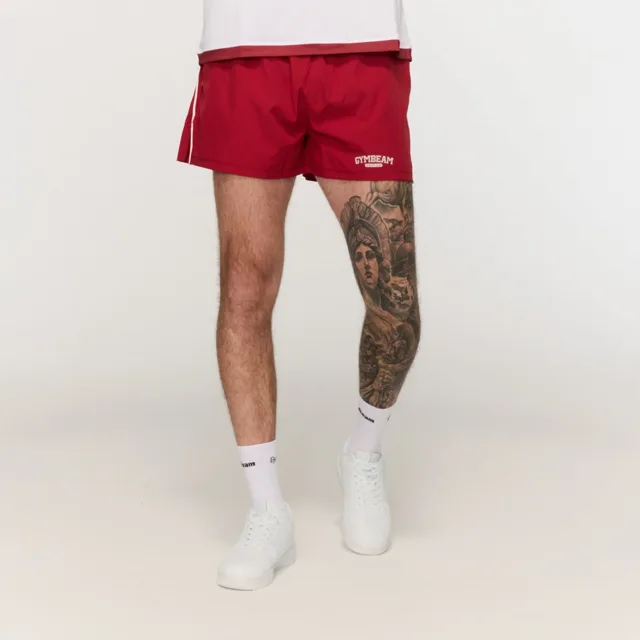 GymBeam Sportovní šortky Varsity Red