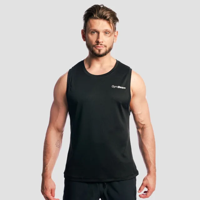 GymBeam Tílko Mesh Base Black - GymBeam