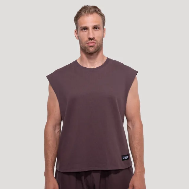 GymBeam Tílko Persistence Brown