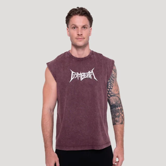 GymBeam Tílko Spike Burgundy