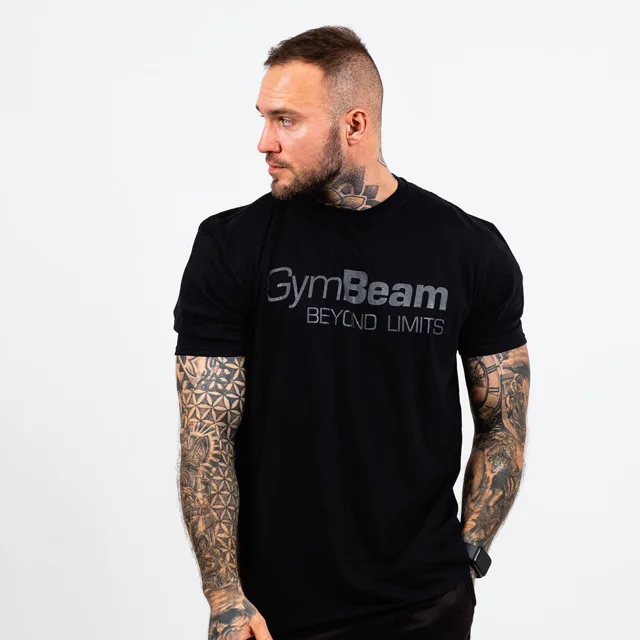 GymBeam Tričko Beyond Limits Black