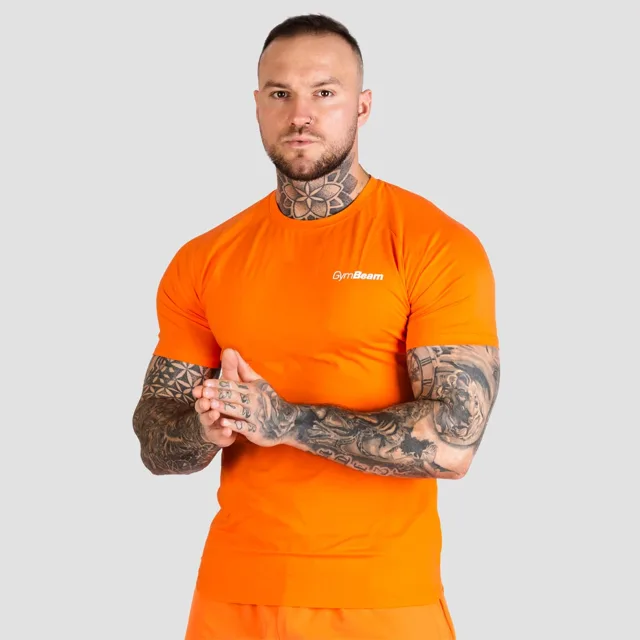 GymBeam Tričko Fitted TRN Orange