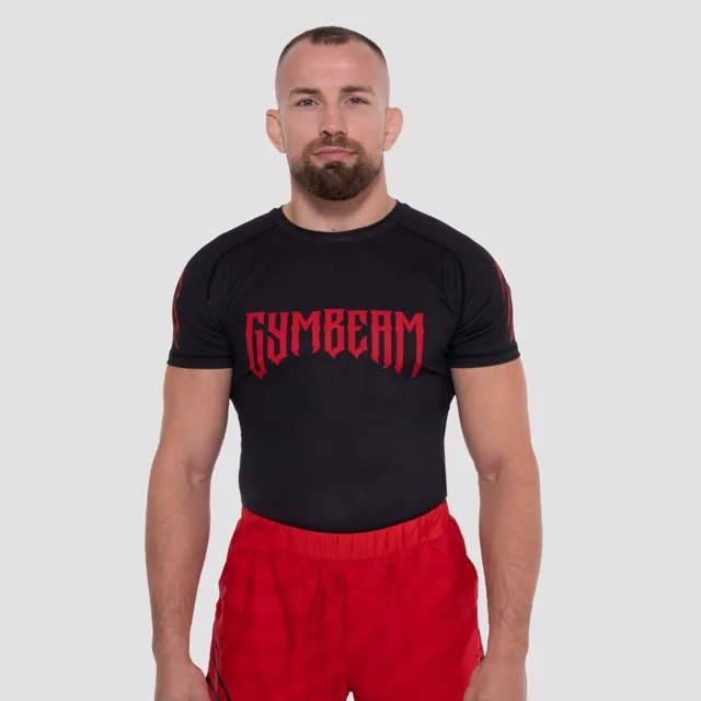 GymBeam Tričko Grind Rashguard Black