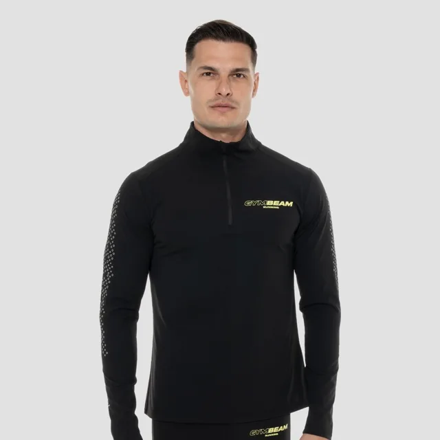 GymBeam Tričko Pace s dlouhým rukávem Black