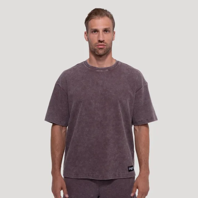 GymBeam Tričko Persistence Washed Brown