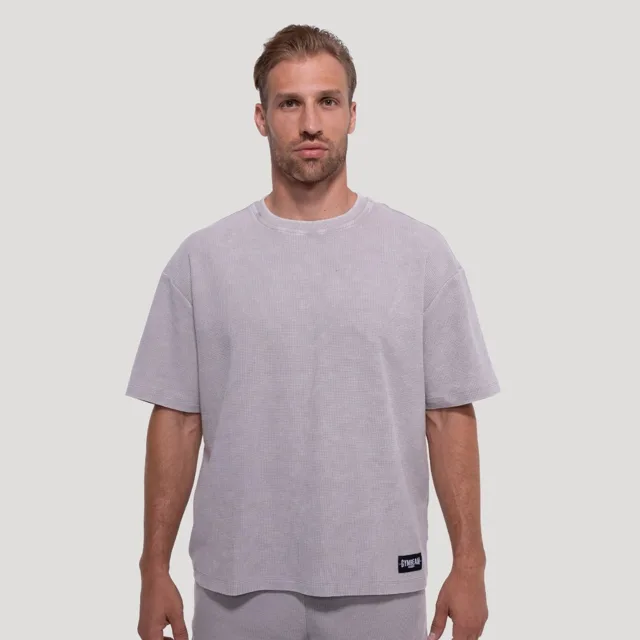 GymBeam Tričko Persistence Washed Cloud