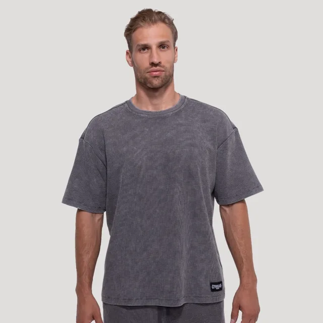 GymBeam Tričko Persistence Washed Gray