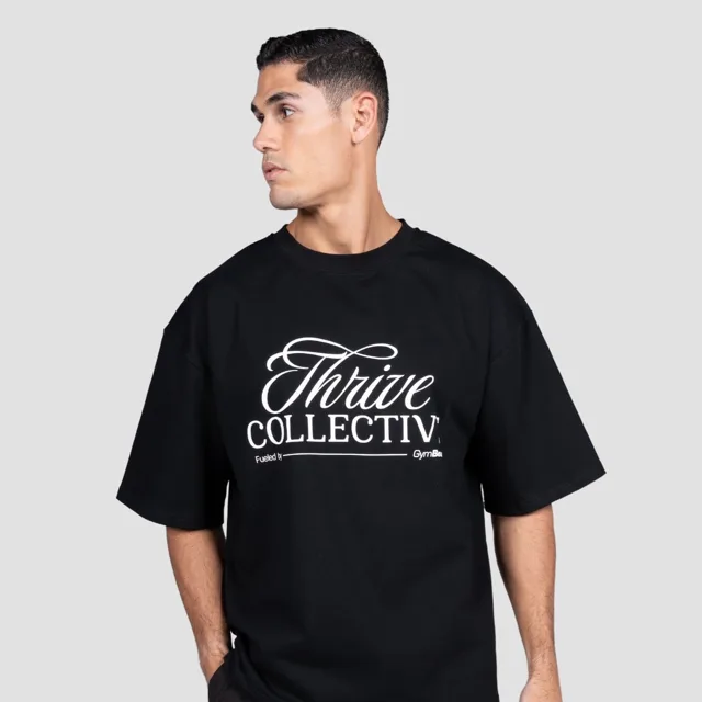 GymBeam Tričko Thrive Black