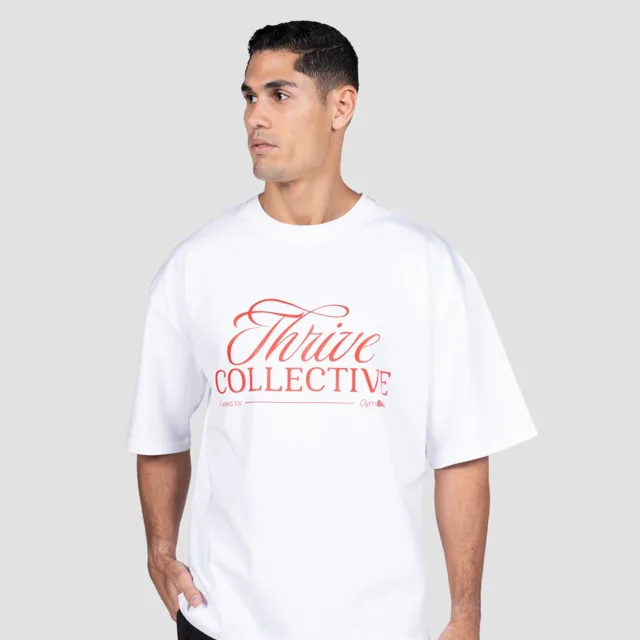 GymBeam Tričko Thrive White