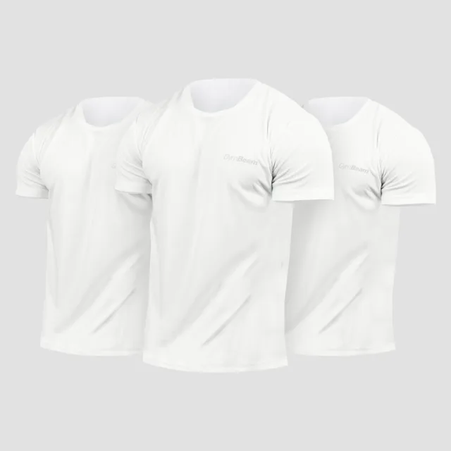 GymBeam Tričko TRN 3Pack White