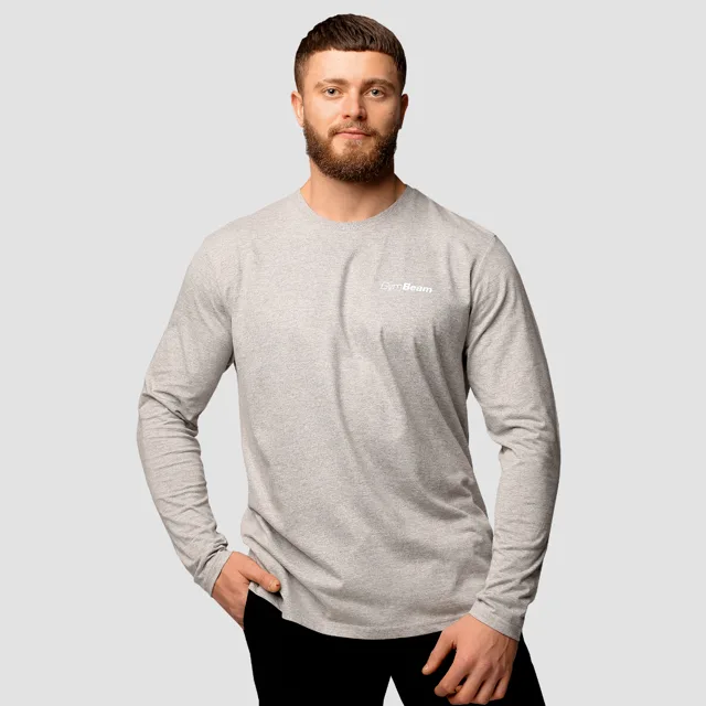GymBeam Triko Basic s dlouhým rukavem Grey