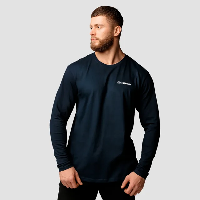 GymBeam Triko Basic s dlouhým rukavem Navy