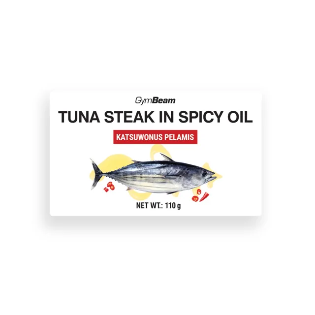 GymBeam Tuna steak in spicy oil