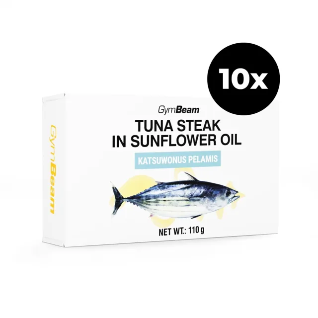 GymBeam Tuna steak in sunflower oil