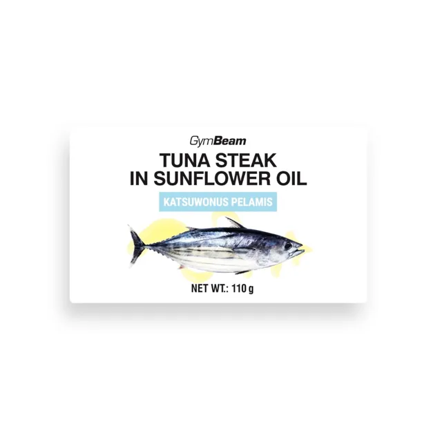 GymBeam Tuna steak in sunflower oil