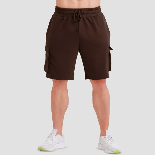 GymBeam Utility Shorts Brown