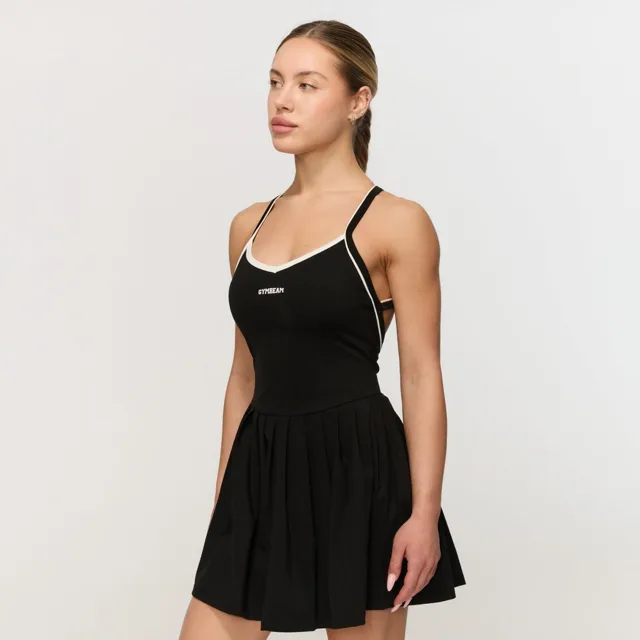 GymBeam Varsity Sports Dress Black