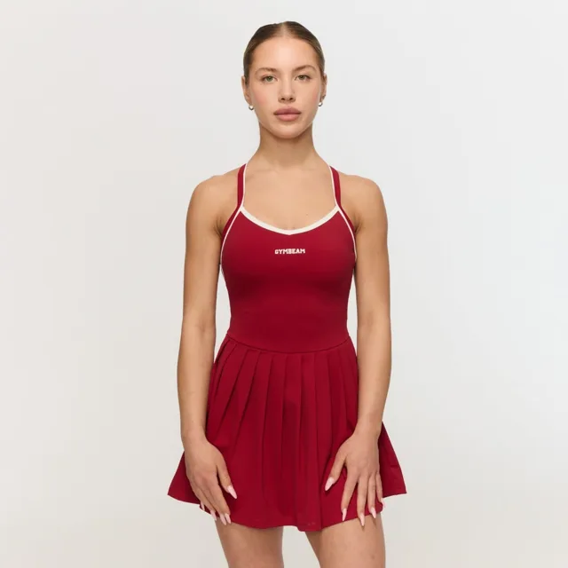 GymBeam Varsity Sports Dress Red