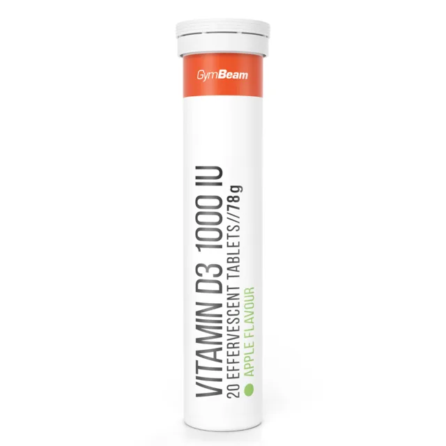 GymBeam Vitamín D3 1000 IU šumivý