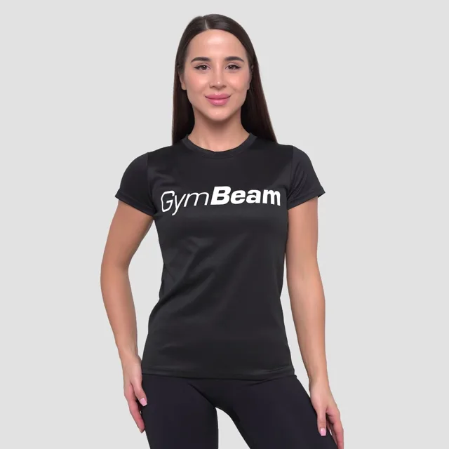 GymBeam Women‘s Mesh T-Shirt Essence Black