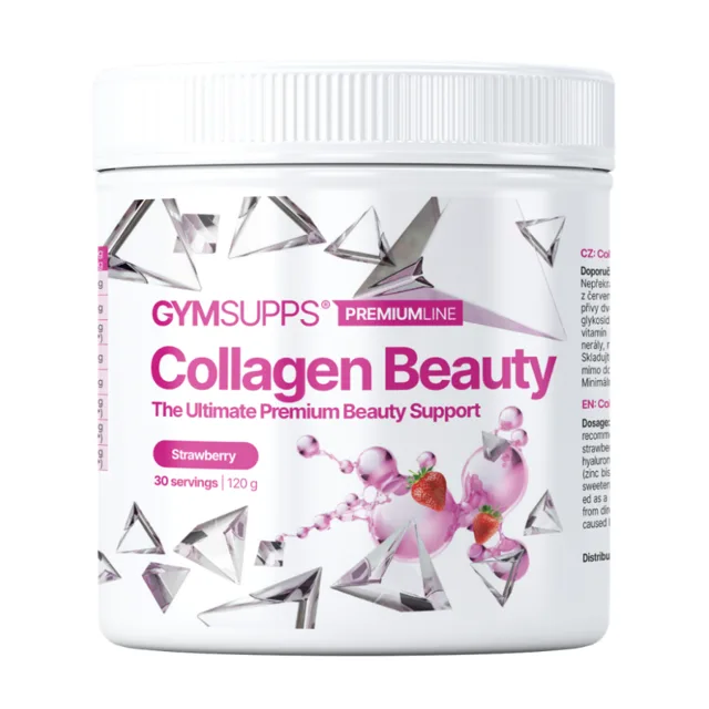 Gymsupps Akce 1+1 Collagen Beauty 120g - jahoda