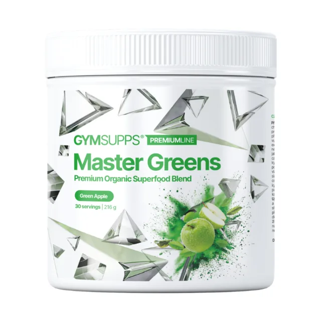 Gymsupps Master Greens zelené jablko
