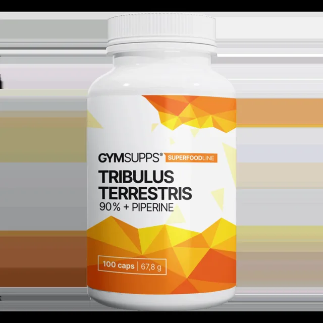 Gymsupps Tribulus Terrestris 90% + Piperine | Přírodní | 100 kapslí