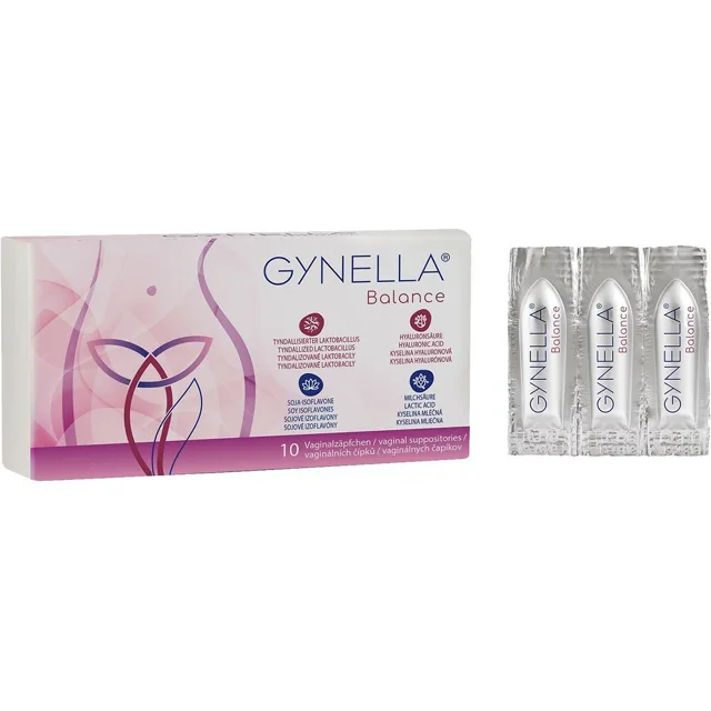 GYNELLA Balance vaginální čípky 10 kusů