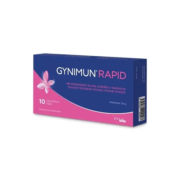 Gynimun Rapid vaginálních čípky 10 ks