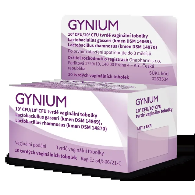 GYNIUM 1X10^8CFU/1X10^8CFU VAG CPS DUR 10