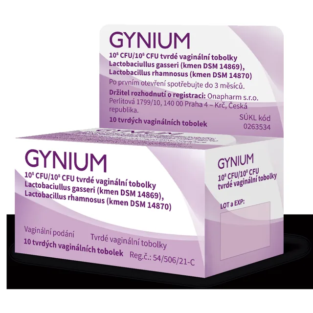 GYNIUM vaginální tobolky 1x10^8CFU/1x10^8CFU 10ks