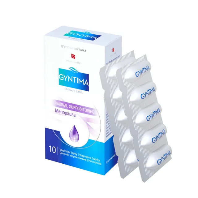 Gyntima Menopausa vaginální čípky 10 ks