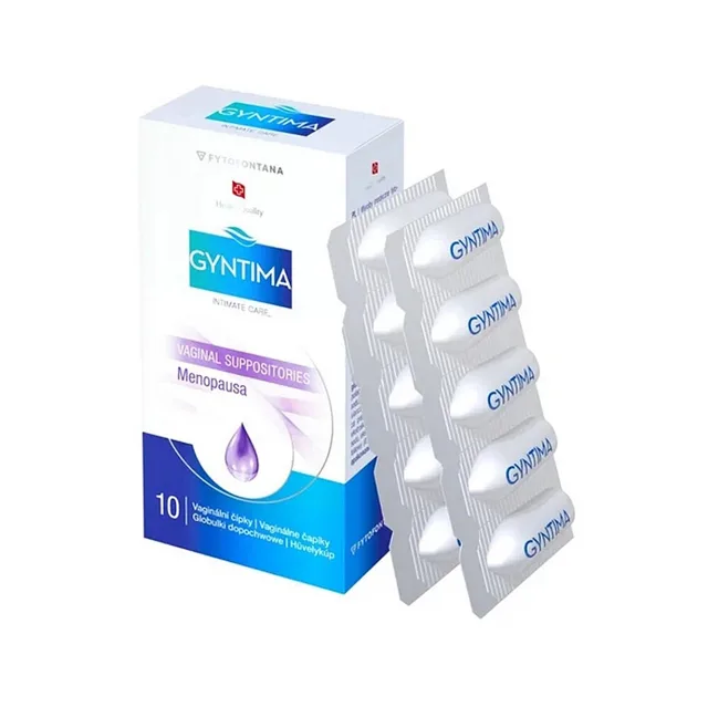 GYNTIMA Menopausa vaginální čípky 10 kusů