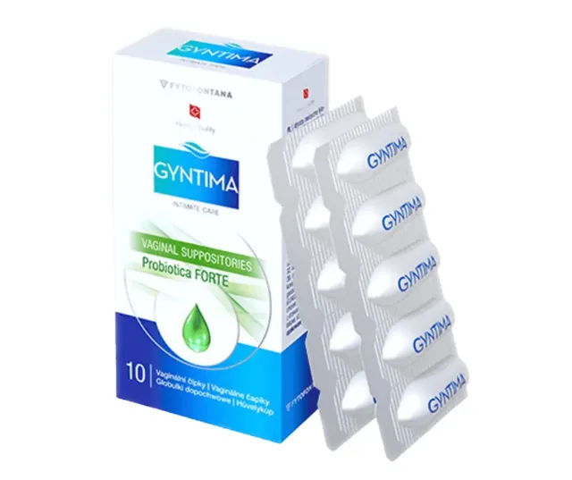 Gyntima Probiotica Forte vaginální čípky 10 ks