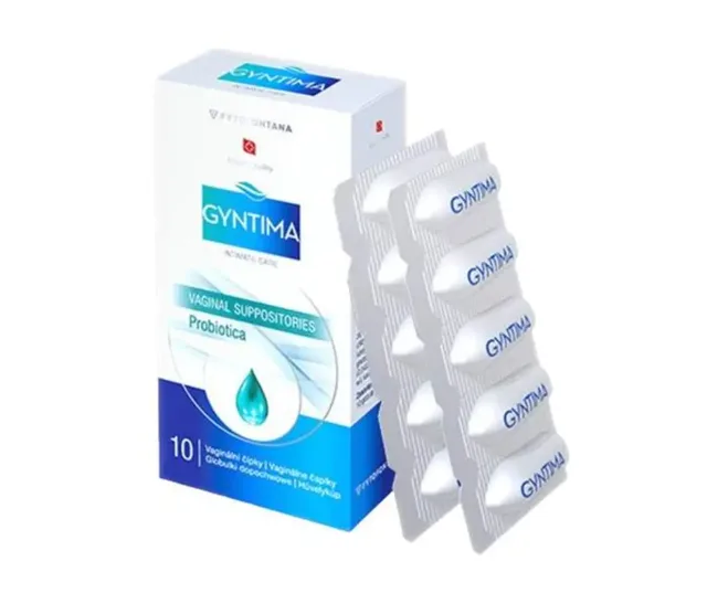 Gyntima Probiotica vaginální čípky 10 ks