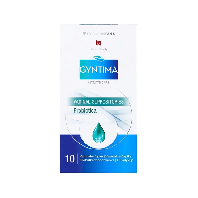 GYNTIMA Probiotica vaginální čípky 10 kusů