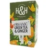 H&H Zelený čaj se zázvorem BIO 20x1.5g