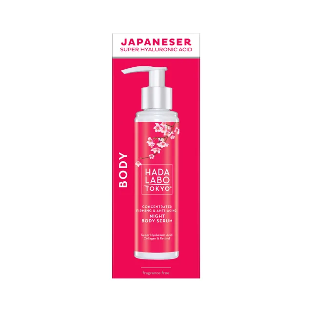 HADA LABO TOKYO Concentrated firming & anti-aging night body serum – tělové sérum, 150 ml