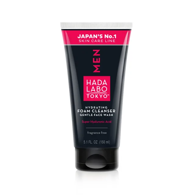 HADA LABO TOKYO MEN  Hydrating foam cleanser gentle face wash - Hydratační pěnový čistič - 150 ml